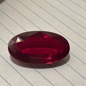 Oval Red Certified Natural 85.10 ct. Ruby